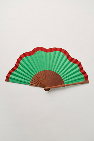 Fluid Shape Maxi Fan by A Fan Of at Free People in Green