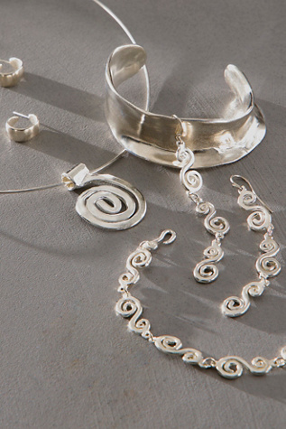 Женские серьги Takara Spiral Dangle, цвет: Серебряный — фото 3