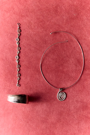 Takara Spiral Collar Necklace at Free People in Silver
