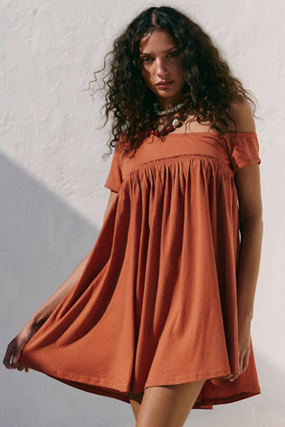 Bodie Mini Dress by free-est at Free People in Orange, Size: L