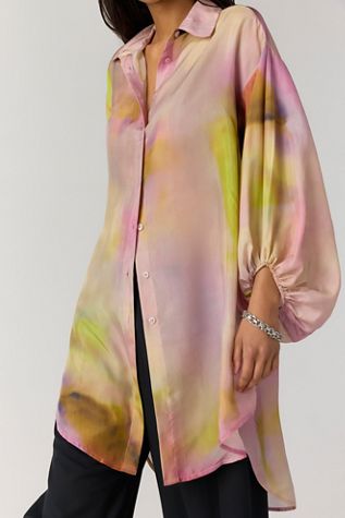 Mes Demoiselles Reini Oversized Button Down Top