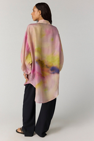 Женский топ Mes Demoiselles Reini Oversized Button Down Top, цвет: Разноцветный — фото 2