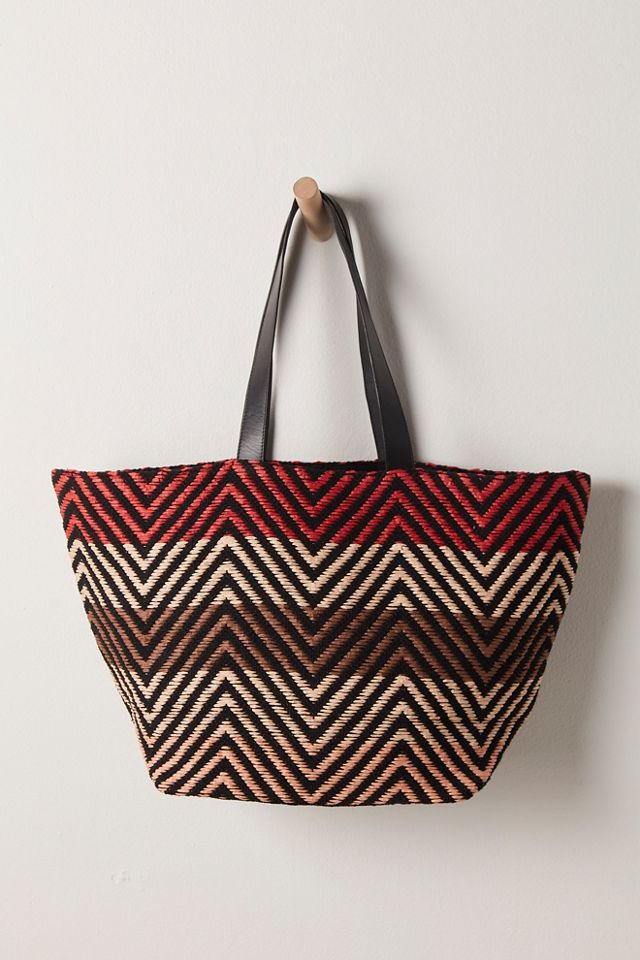 Beach Day Chevron Tote #2
