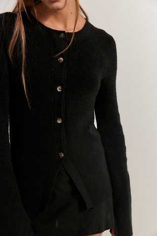 Женские кардиганы Free People Lift Me Up Cardi, цвет: Чёрный — фото 4
