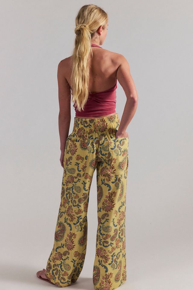 We The Free Breezy Printed Denim Pull-On Jeans #1