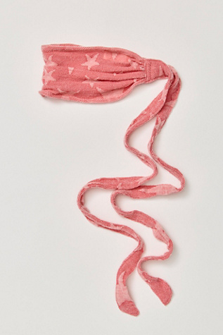 Marley Star Soft Headband by Curried Myrrh at Free People in Pink