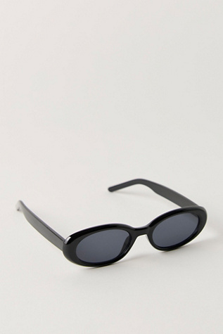 Женские солнцезащитные очки Free People Stella Round Sunglasses, цвет: Чёрный — фото 3