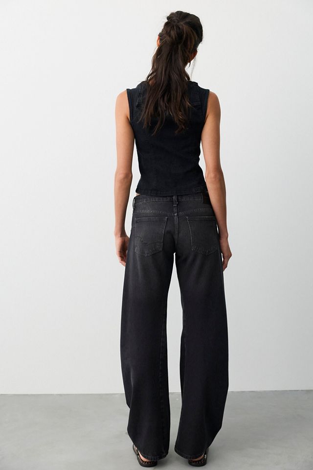 We The Free Fable Low-Rise Twisted Bowed Jeans #1