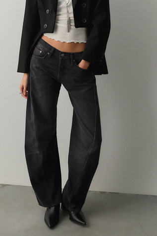 We The Free Fable Low-Rise Twisted Bowed Jeans