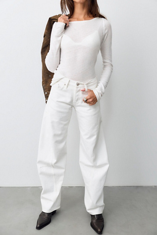 We The Free Fable Low-Rise Twisted Bowed Jeans