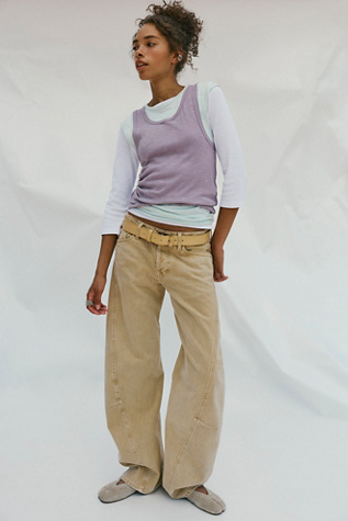 We The Free Fable Low-Rise Twisted Bowed Jeans