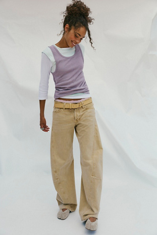 We The Free Fable Low-Rise Twisted Bowed Jeans