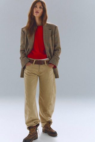 We The Free Fable Low-Rise Twisted Bowed Jeans
