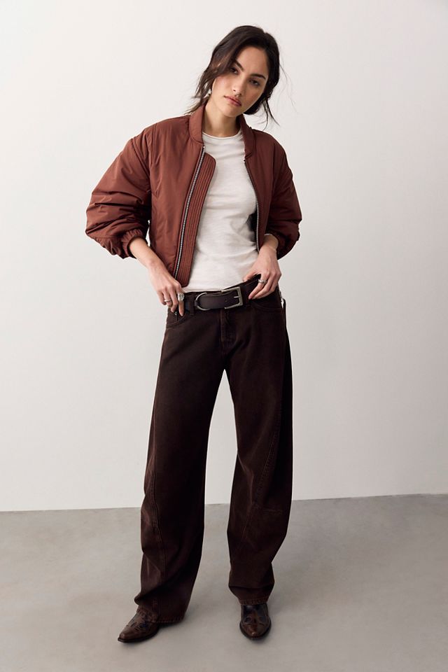 We The Free Fable Low-Rise Twisted Bowed Jeans #1