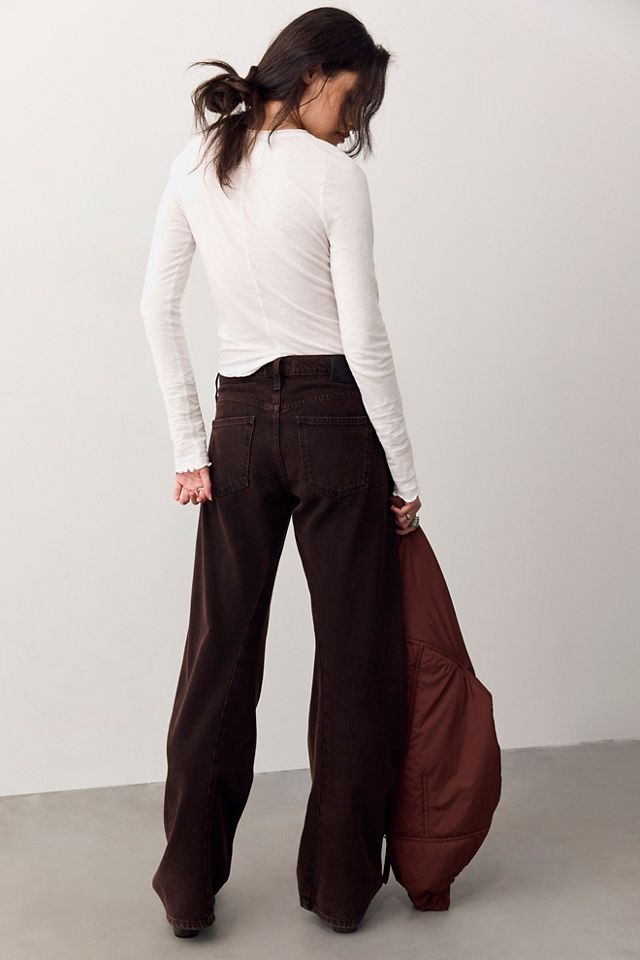 We The Free Fable Low-Rise Twisted Bowed Jeans #3