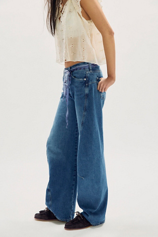 We The Free Fable Low-Rise Twisted Bowed Jeans - thumbnail 4