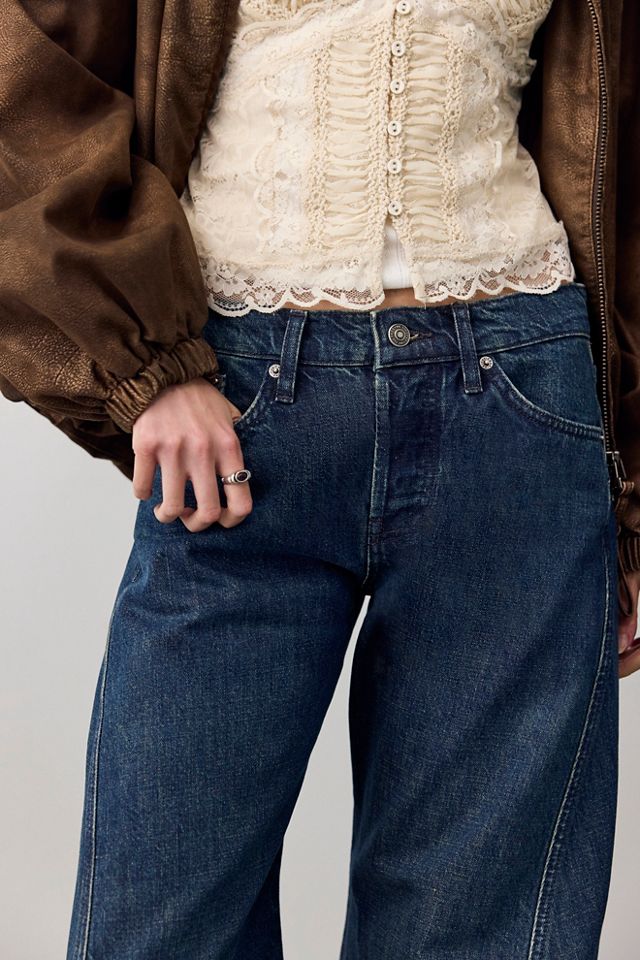 We The Free Fable Low-Rise Twisted Bowed Jeans #1