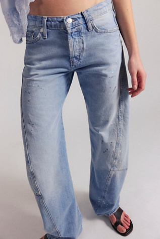 We The Free Fable Low-Rise Twisted Bowed Jeans