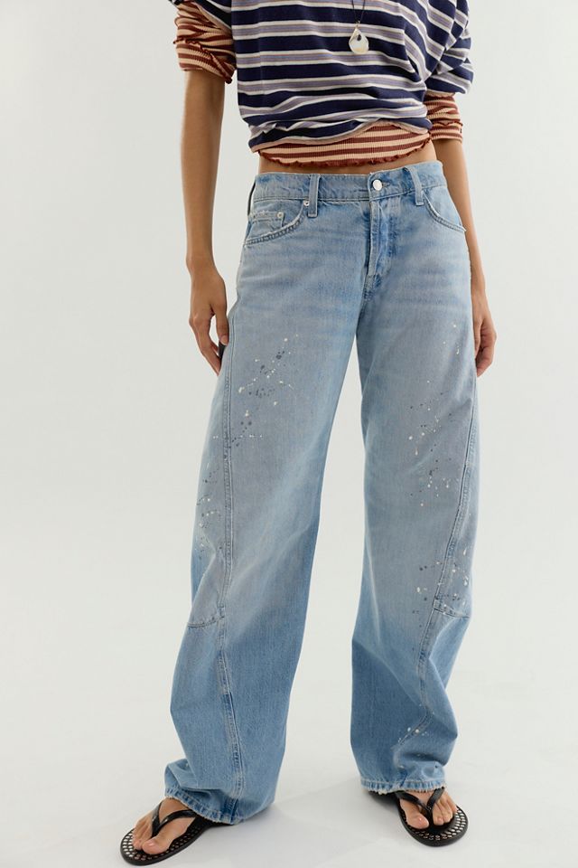 We The Free Fable Low-Rise Twisted Bowed Jeans #1