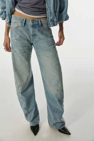 We The Free Fable Low-Rise Twisted Bowed Jeans