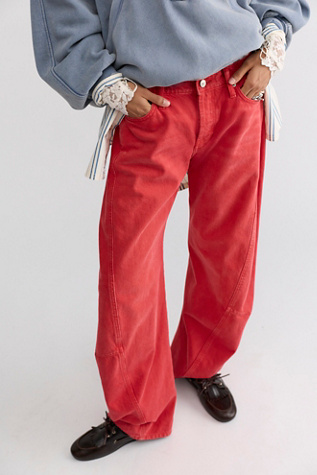 We The Free Fable Low-Rise Twisted Bowed Jeans