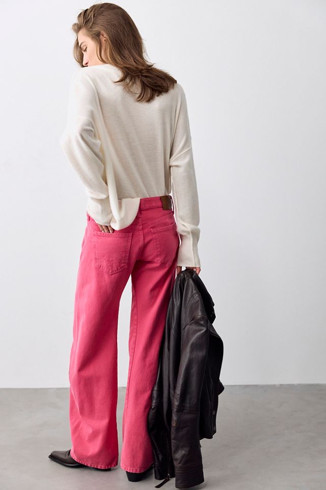 We The Free Fable Low-Rise Twisted Bowed Jeans #1