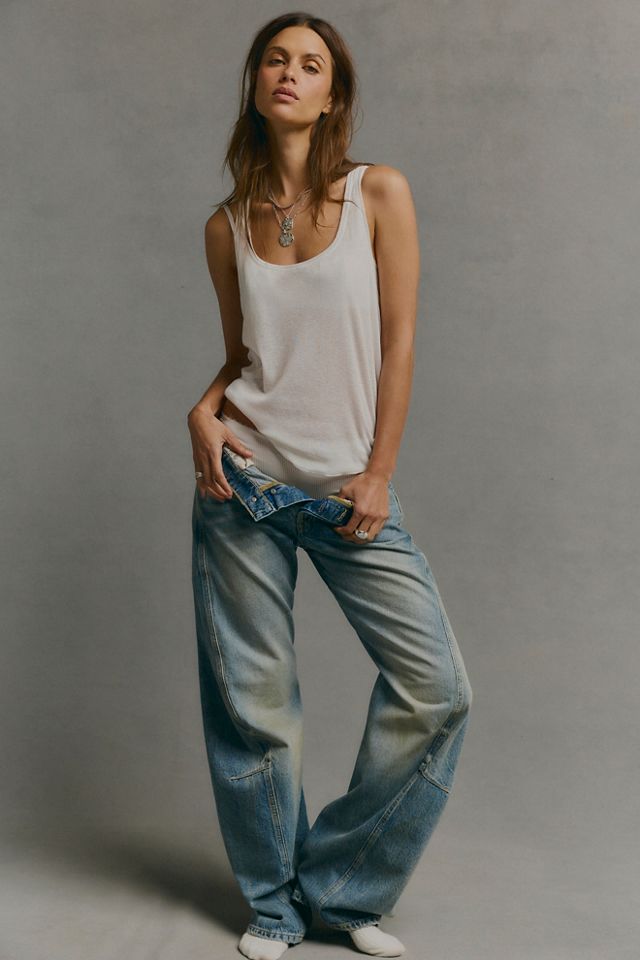 We The Free Fable Low-Rise Twisted Bowed Jeans #2