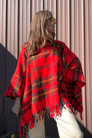 Vintage 1960s Blanket Poncho Selected by Grievous Angel Vintage