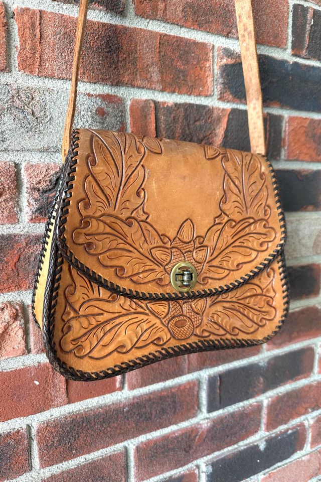 Vintage Woodland Tooled Leather Purse Selected by Grievous Angel Vintage #2