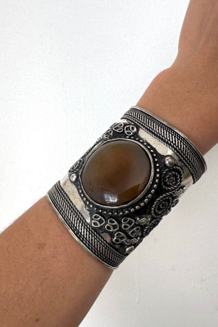 Vintage Silver Wide Arm Cuff Selected by Grievous Angel Vintage