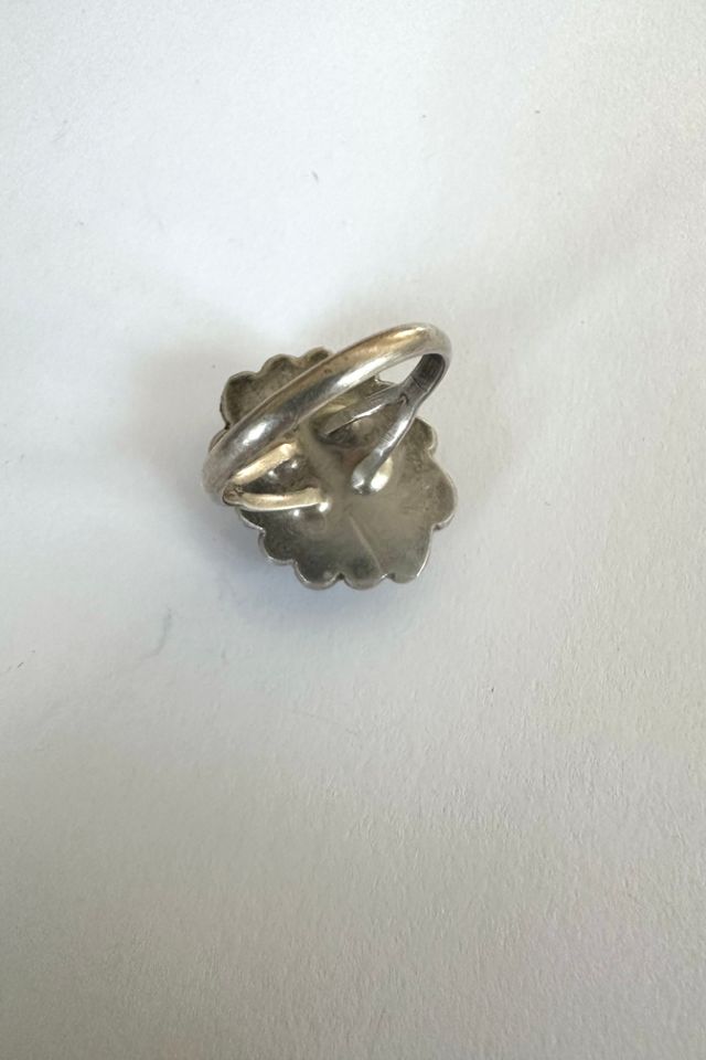 Vintage Sterling Silver and Mother of Pearl Ring Selected by Grievous Angel Vintage #1
