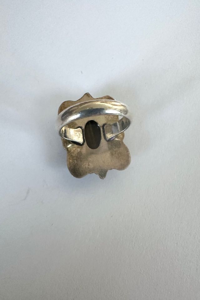 Vintage Sterling Silver Tigers Eye Ring Selected by Grievous Angel Vintage #1