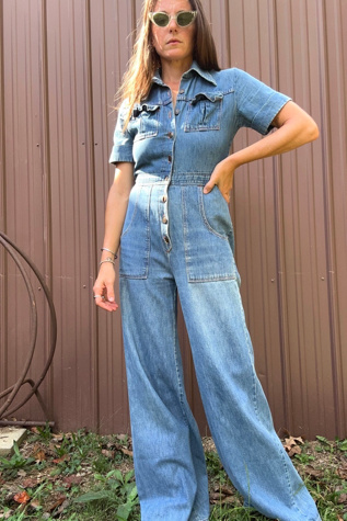 Vintage 1970s Denim Jumpsuit Selected by Grievous Angel Vintage