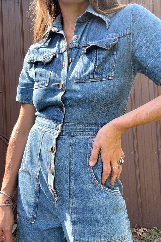Vintage 1970s Denim Jumpsuit Selected by Grievous Angel Vintage #1