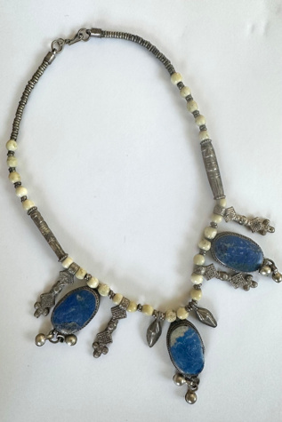 Vintage Lapis Lazuli Gypsy Necklace Selected by Grievous Angel Vintage