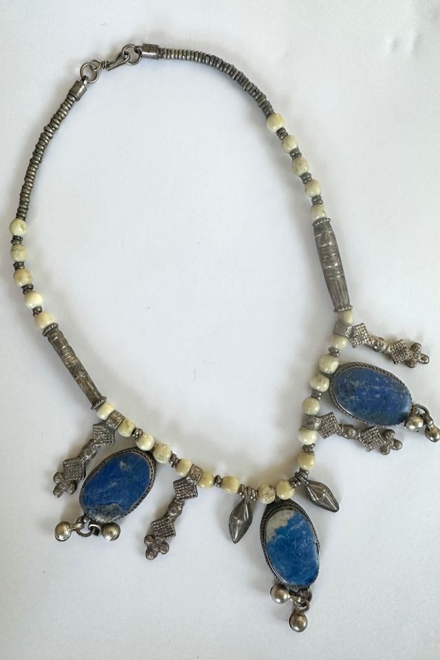 Vintage Lapis Lazuli Gypsy Necklace Selected by Grievous Angel Vintage
