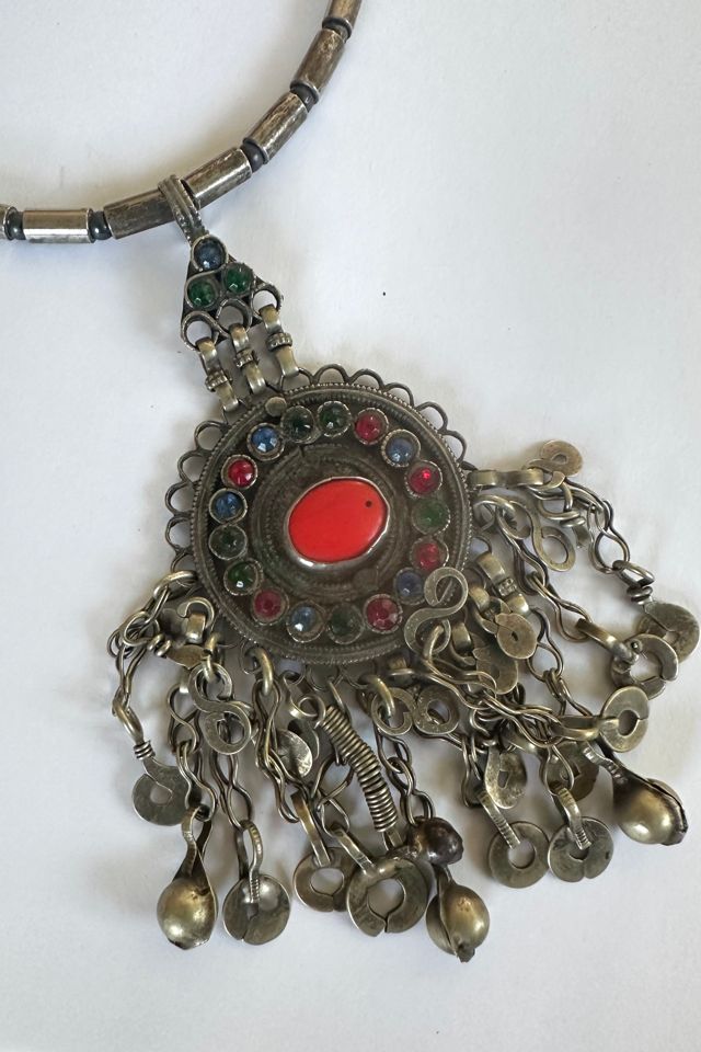 Vintage Silver Moroccan Pendant Necklace Selected by Grievous Angel Vintage #2
