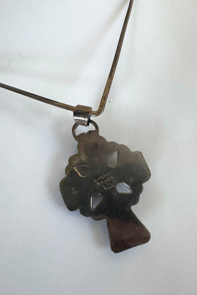 Vintage Sterling Silver Cross Structured Necklace Selected by Grievous Angel Vintage #3