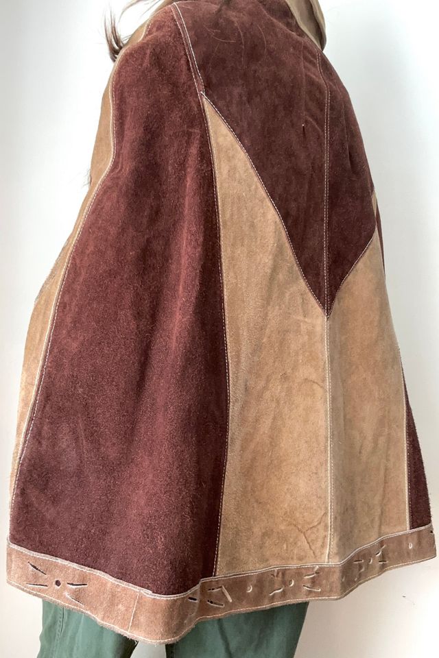 Vintage 1970s Suede Cape Selected by Grievous Angel Vintage #2