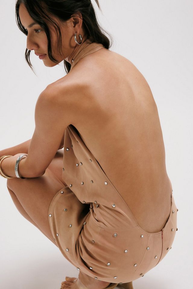 Understated Leather Liv Studded Mini Dress | Free People