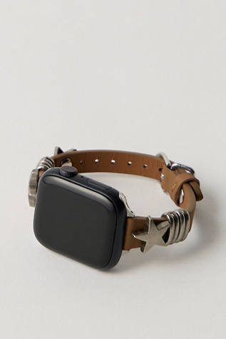 Austin Star Leather Apple Watch Band by Free People in Brown