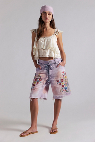 We The Free Sweet Destiny Embroidered Shorts