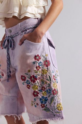 We The Free Sweet Destiny Embroidered Shorts