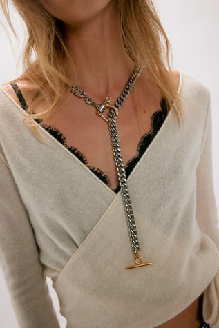 Atelier CG Easton Necklace at Free People in Gold