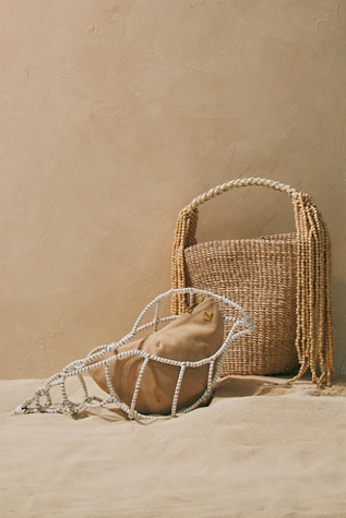 Aranaz Sisa Clutch Bag at Free People in White