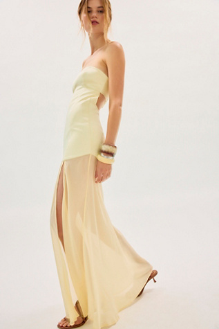 Hansen & Gretel Cara Maxi Dress at Free People in Yellow, Size: M