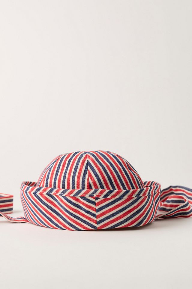 Striped Sailor Bucket Hat #4