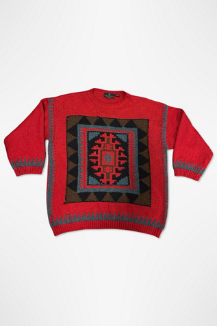 1980s Southwest Graphic Oversized Sweater Selected By Ritual Vintage