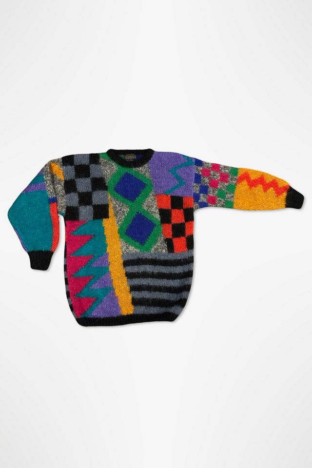 1980s Colorful Graphic Oversized Sweater Selected By Ritual Vintage #2