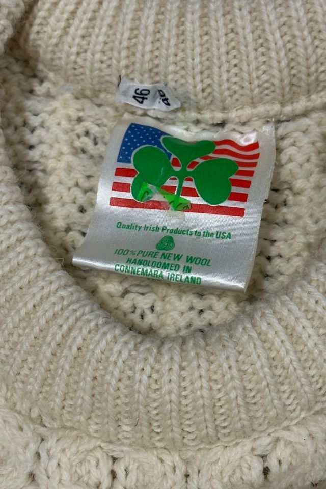 1970s Fisherman Knit Oversized Handknit Sweater Selected By Ritual Vintage #2